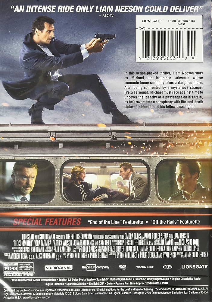Amazon.com: The Commuter [DVD] : Liam Neeson, Vera Farmiga
